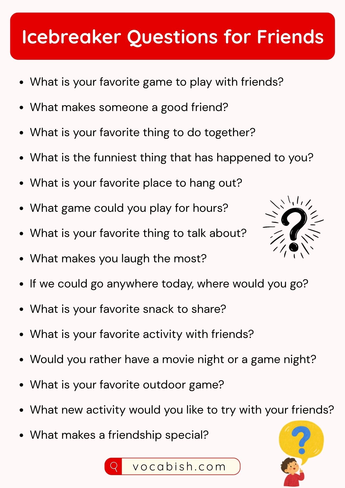 Icebreaker Questions for Friends