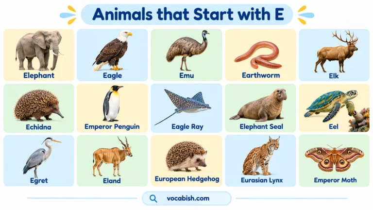 Animals That Start with E: Names, Facts, and Pictures