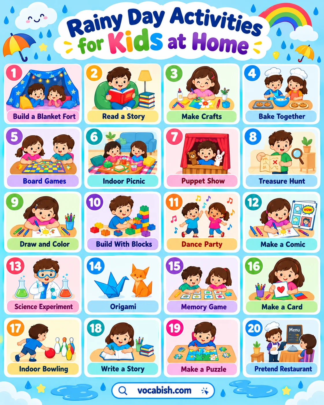 Rainy Day Activities for Kids at Home