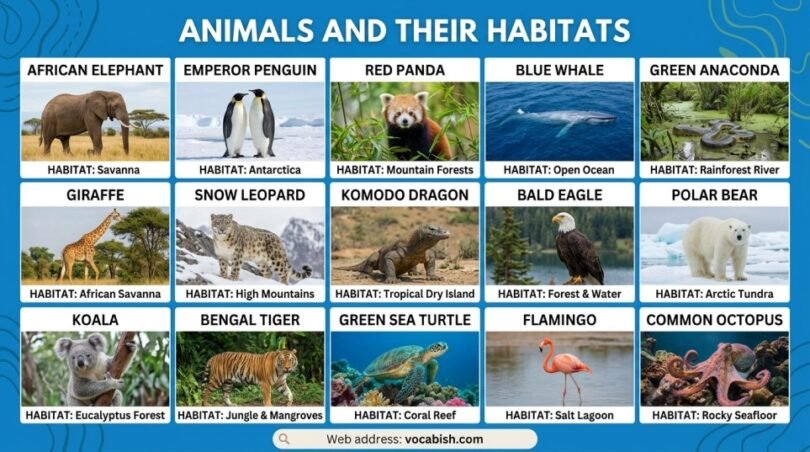 Animal Habitats: Types, Names, and Examples