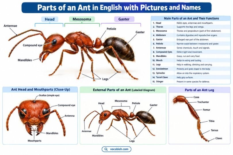 Ant Anatomy Infographic Guide