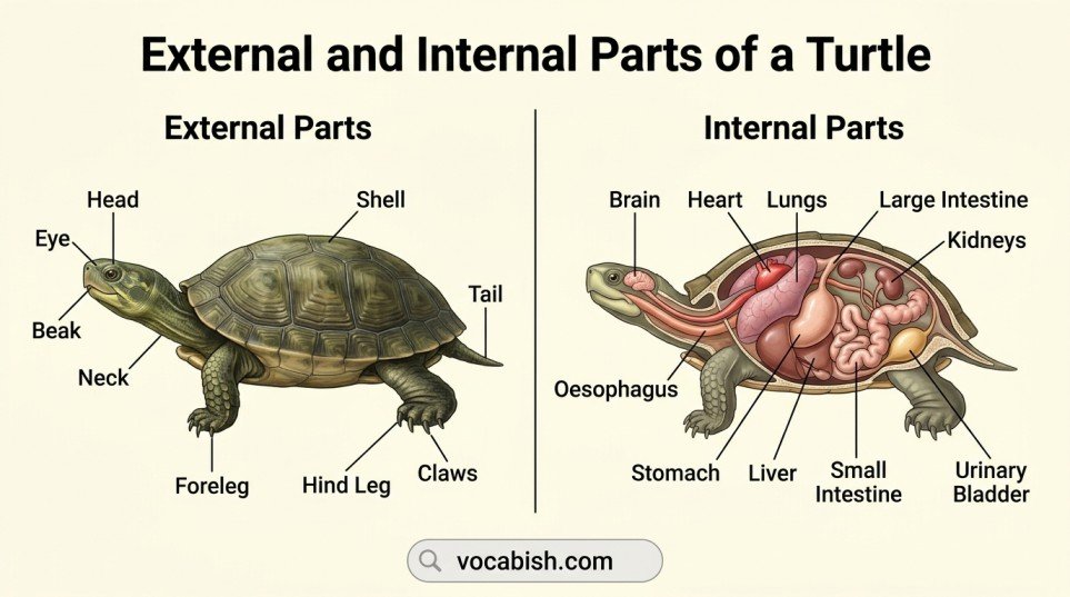Parts of a Turtle: Names, Functions, and Diagram