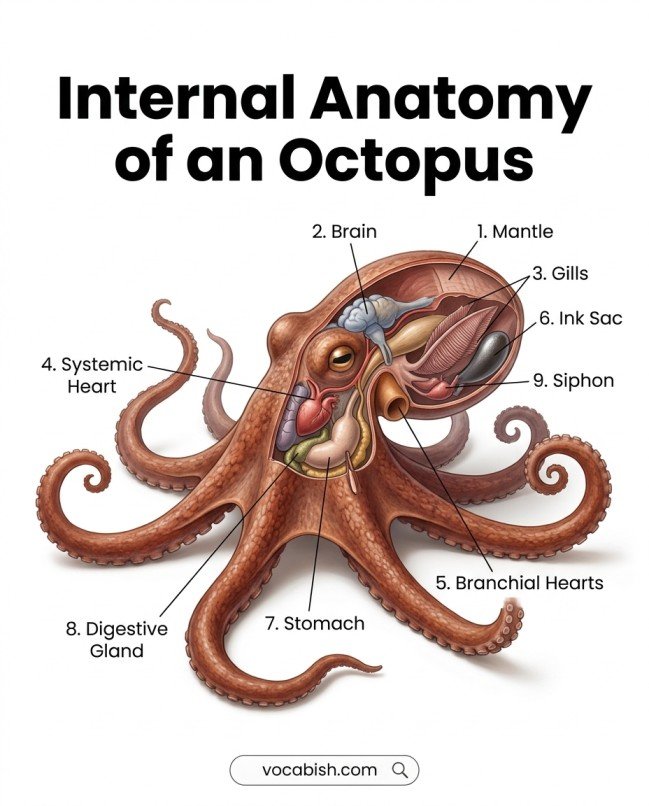 Parts of an Octopus: Names, Diagram, and Functions