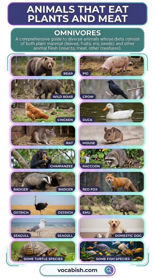 Animals and Their Food: Names, Types, and Pictures
