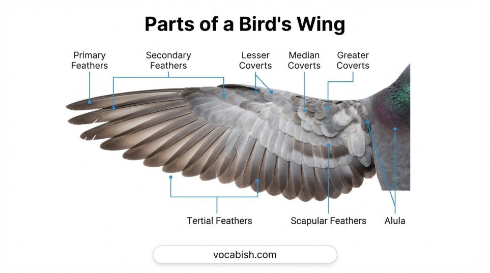 Parts of Wings of a Bird