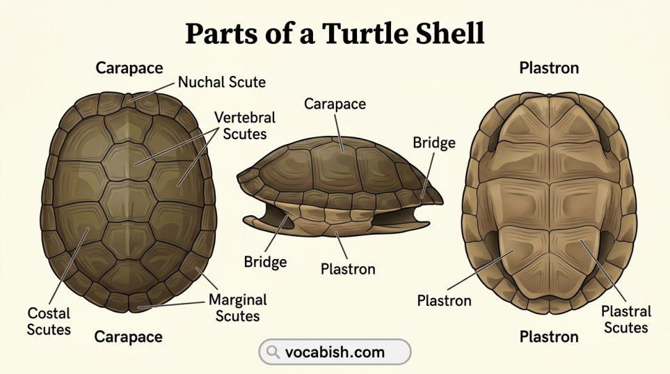 Parts of a Turtle: Names, Functions, and Diagram