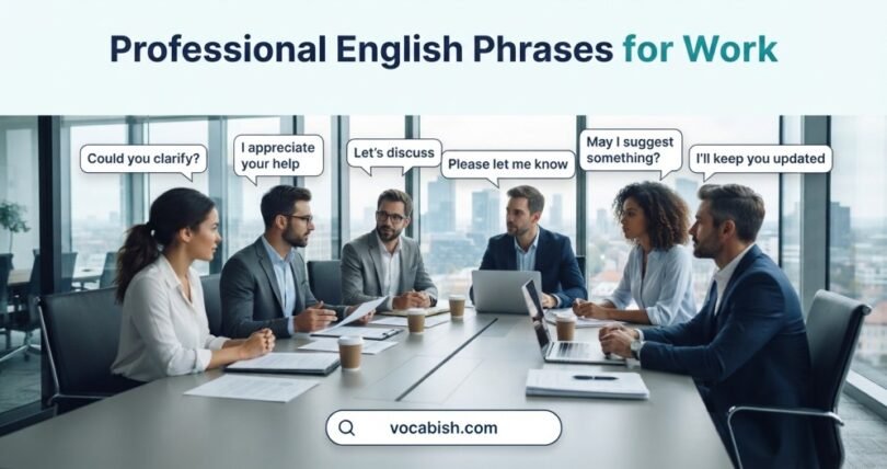 Professional English Phrases for Work with Meanings