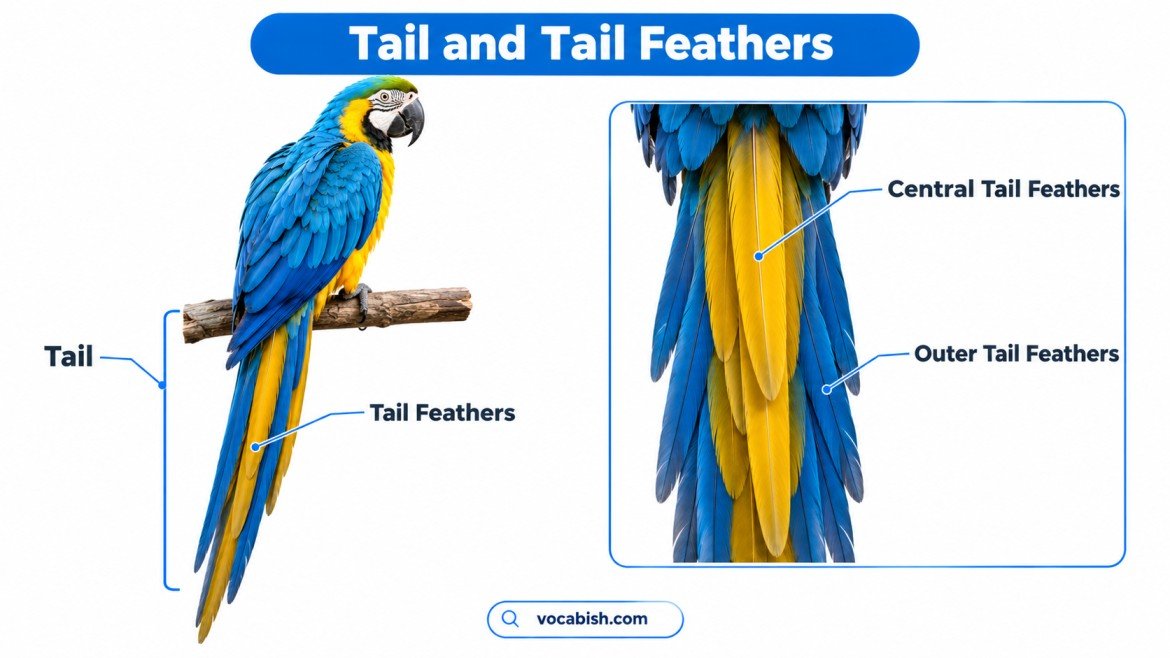 Tail Feathers and Their Parts