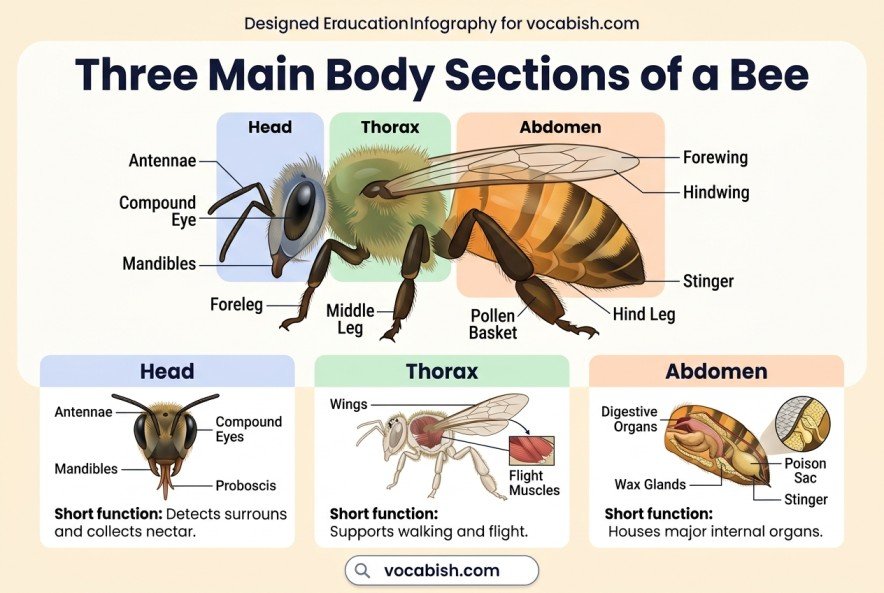 Parts of a Bee: External and Internal Anatomy with Images
