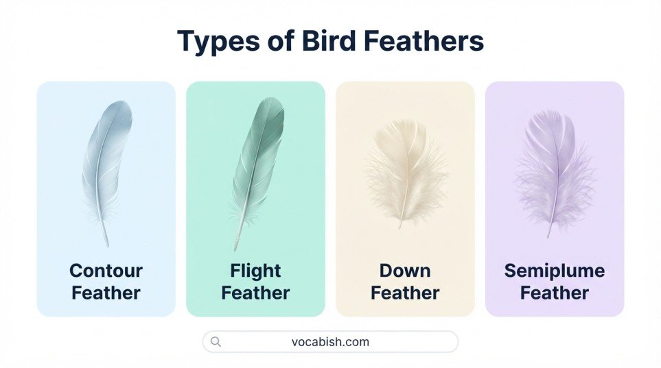 Types of Birds Feathers