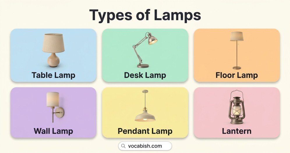 Parts of a Lamp: Names, Functions, and Types Explained